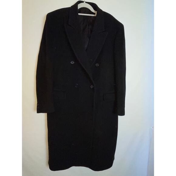 Long Wool & Cashmere Overcoat - Size L - Made in Brazil